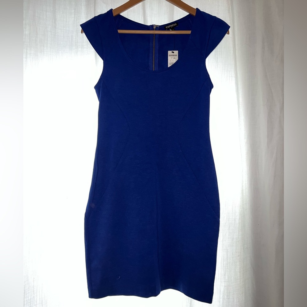 Express Royal Blue Bodycon Dress